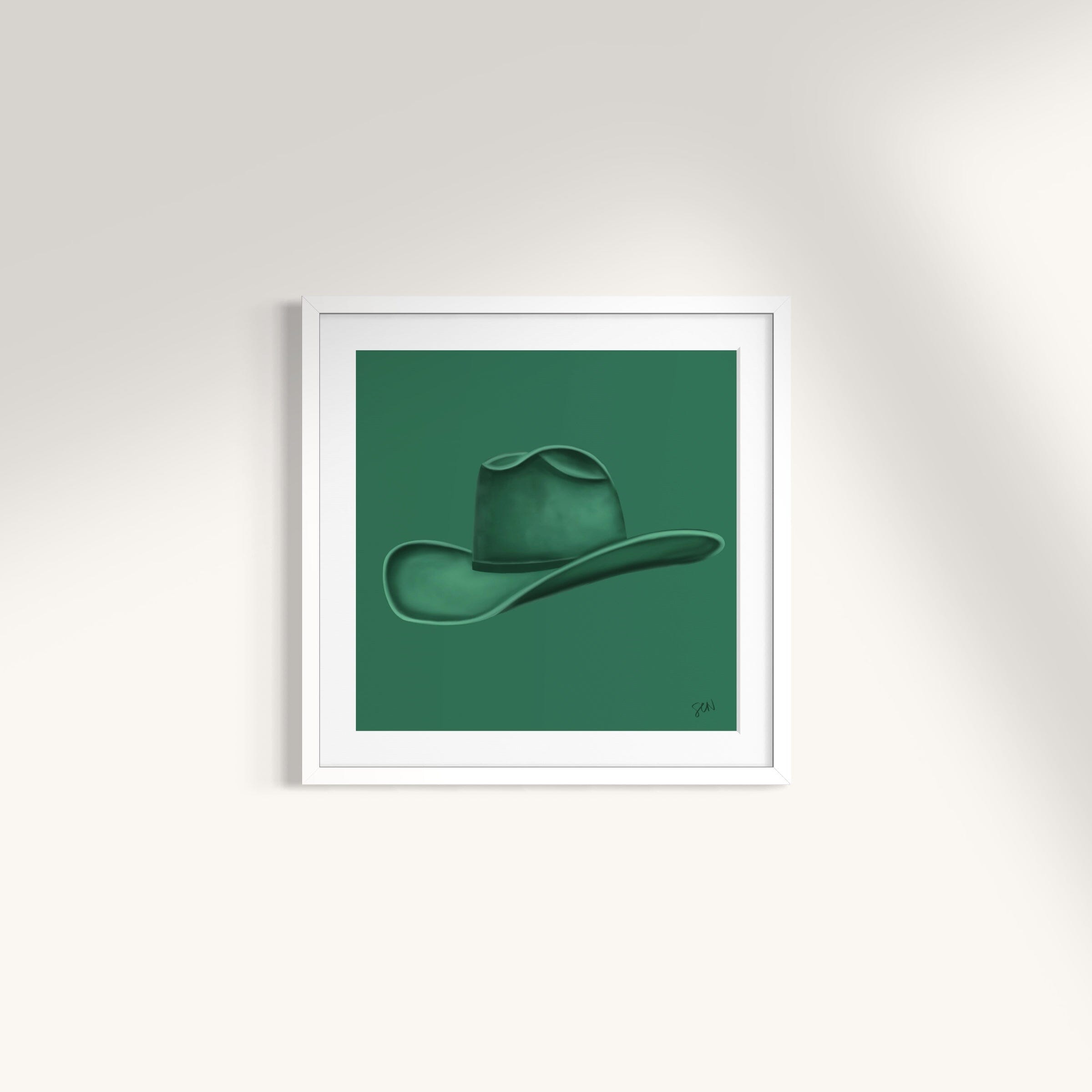 Colored Cowboy Hat - Turf Green Print Material Artisen Avenue 