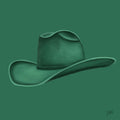 Colored Cowboy Hat - Turf Green Print Material Artisen Avenue 