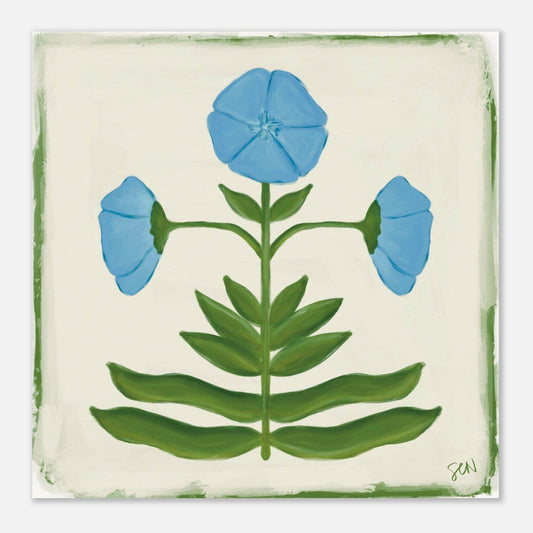 Folk Bloom - Lake Print Material Gelato 30x30 cm / 12x12″ 