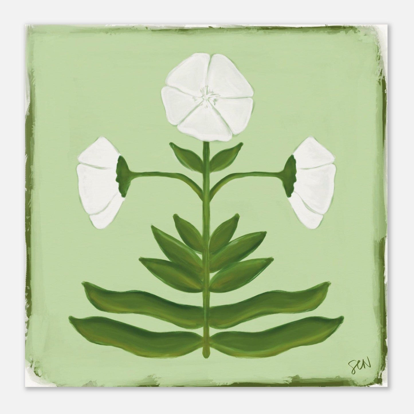 Folk Bloom - Willow Print Material Gelato 25x25 cm / 10x10″ 