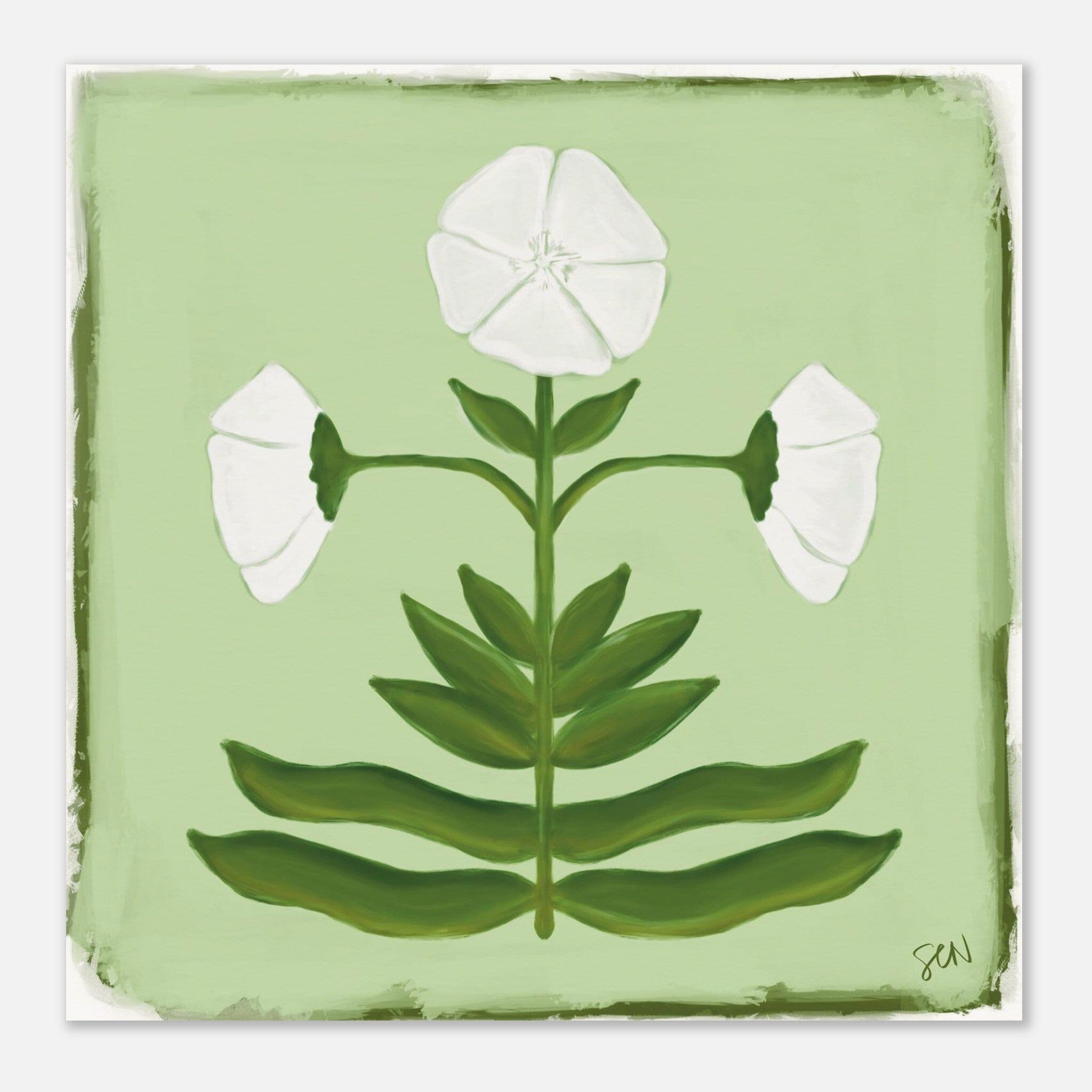 Folk Bloom - Willow Print Material Gelato 50x50 cm / 20x20″ 