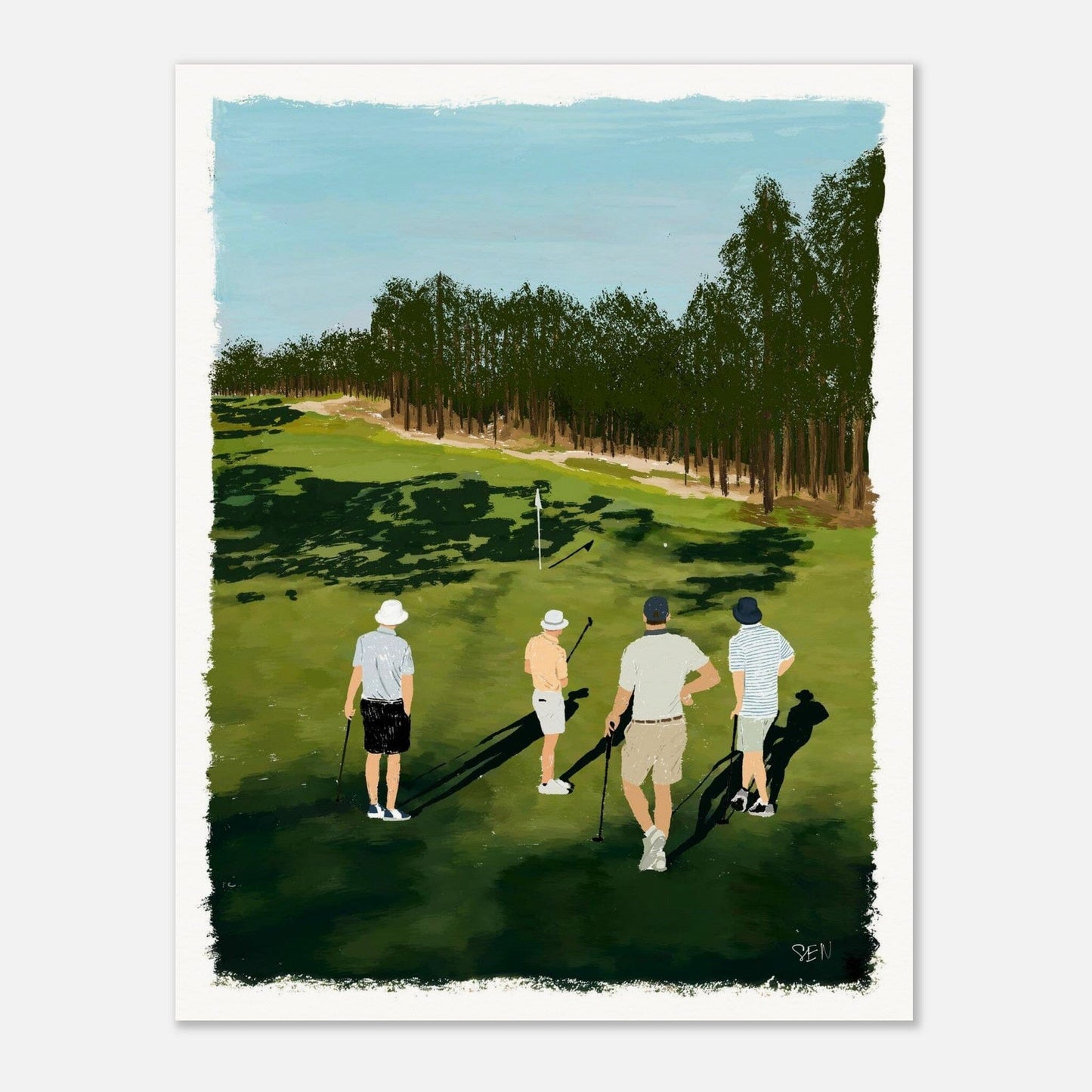 Gone Golfing - Series 01 Print Material Artisen Avenue 27x35 cm / 11x14″ 