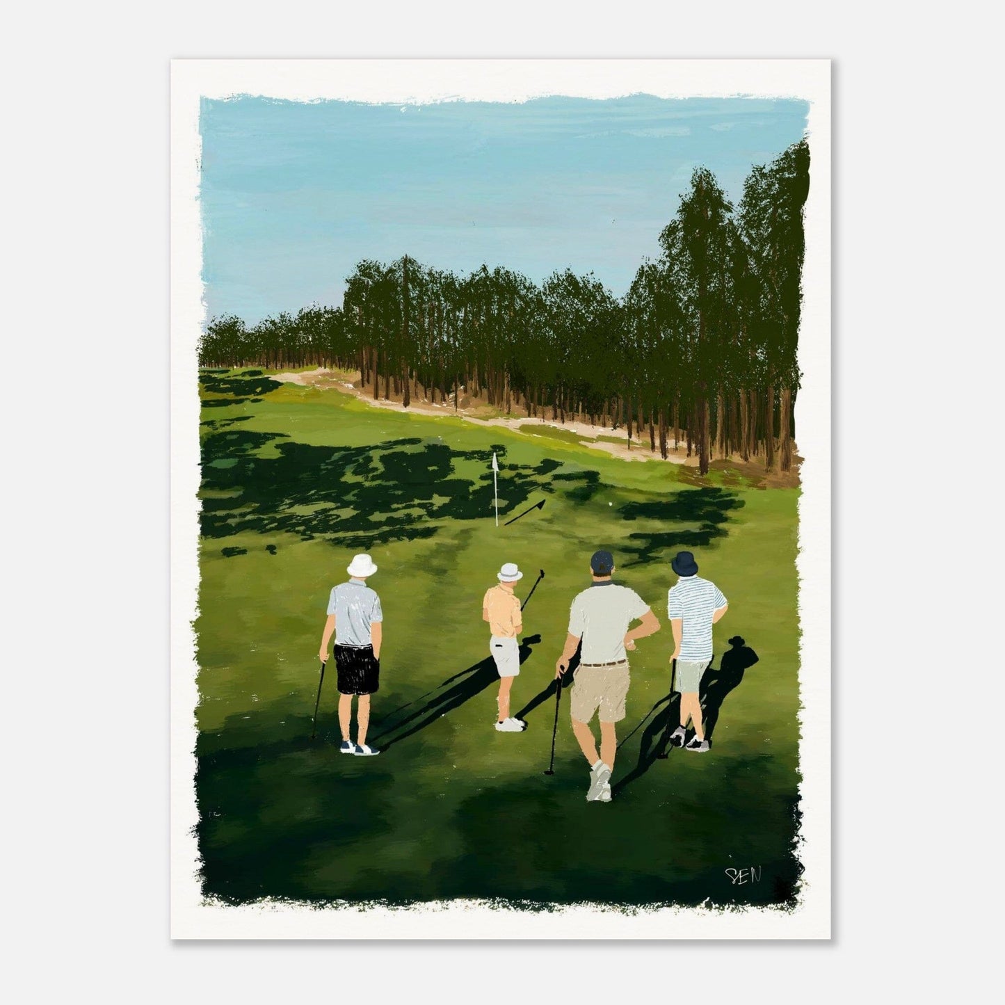 Gone Golfing - Series 01 Print Material Artisen Avenue 60x80 cm / 24x32″ 