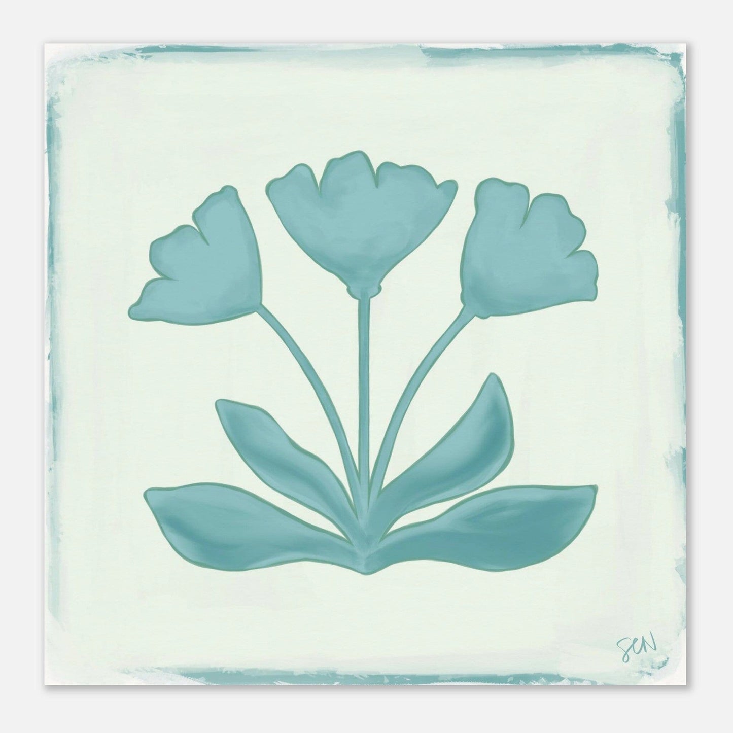 Southern Bloom - Coastal Print Material Gelato 25x25 cm / 10x10″ 