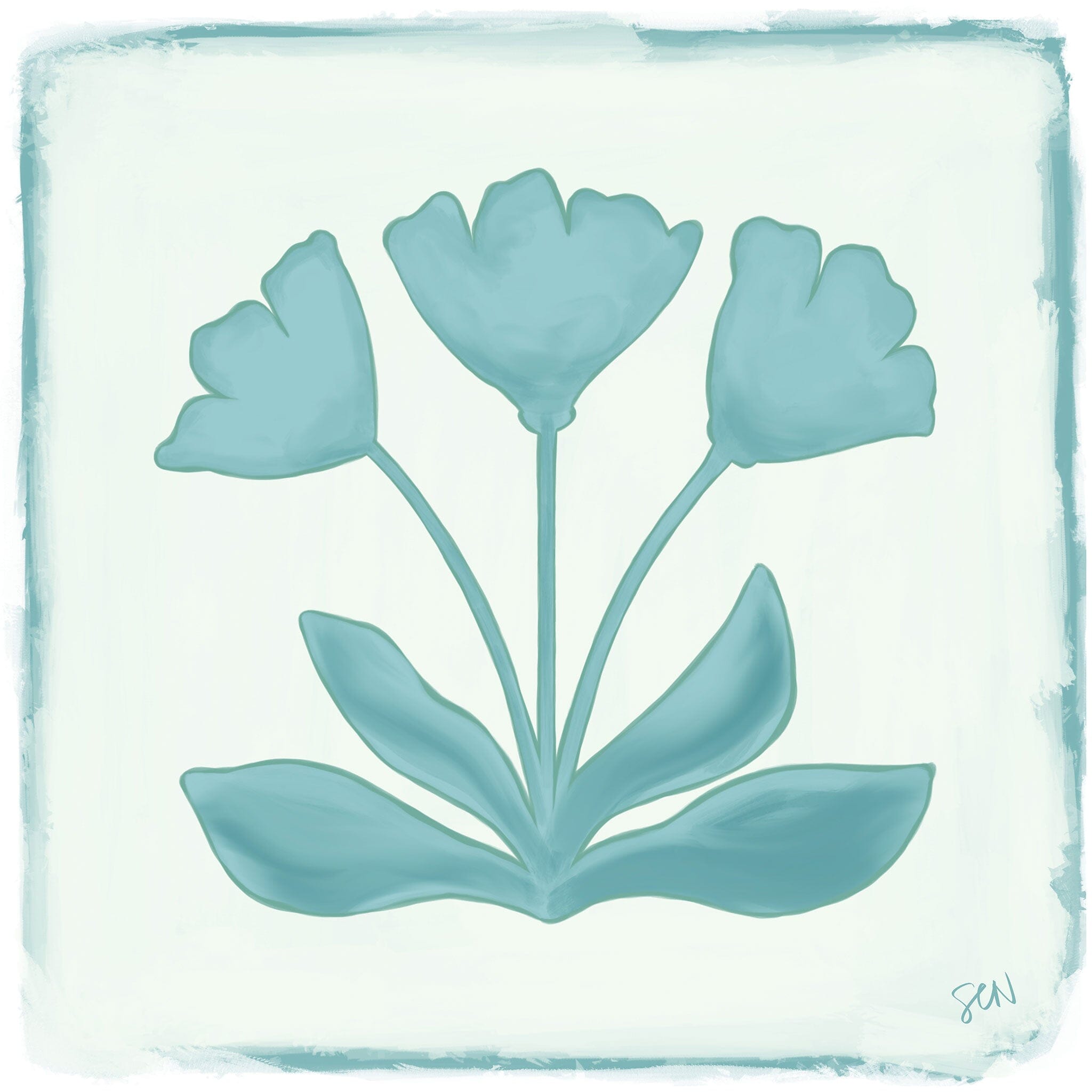 Southern Bloom Print - Coastal Print Material Artisen Avenue 