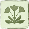 Southern Bloom Print - Deep Olive Print Material Artisen Avenue 