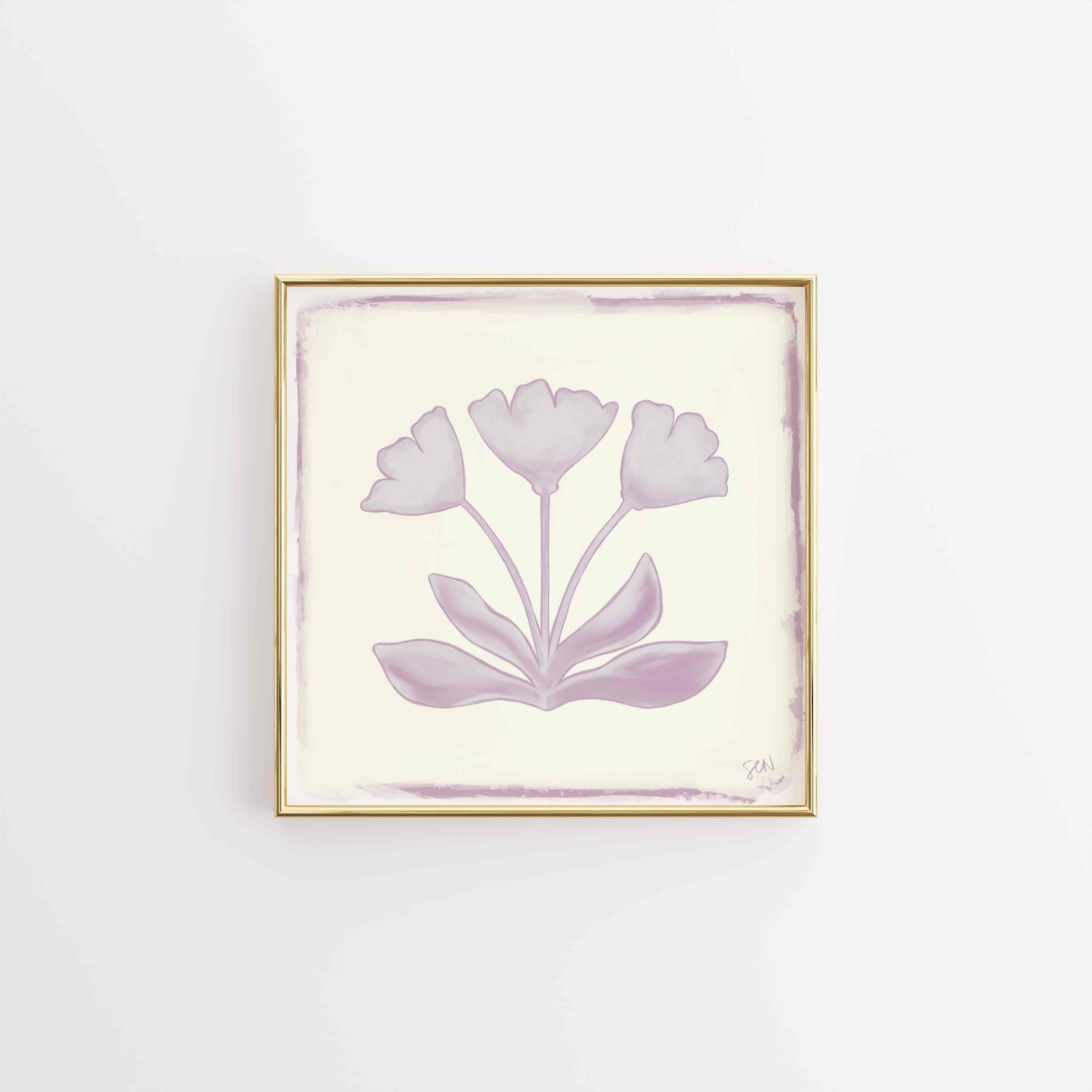 Southern Bloom Print - Lilac Print Material Artisen Avenue 