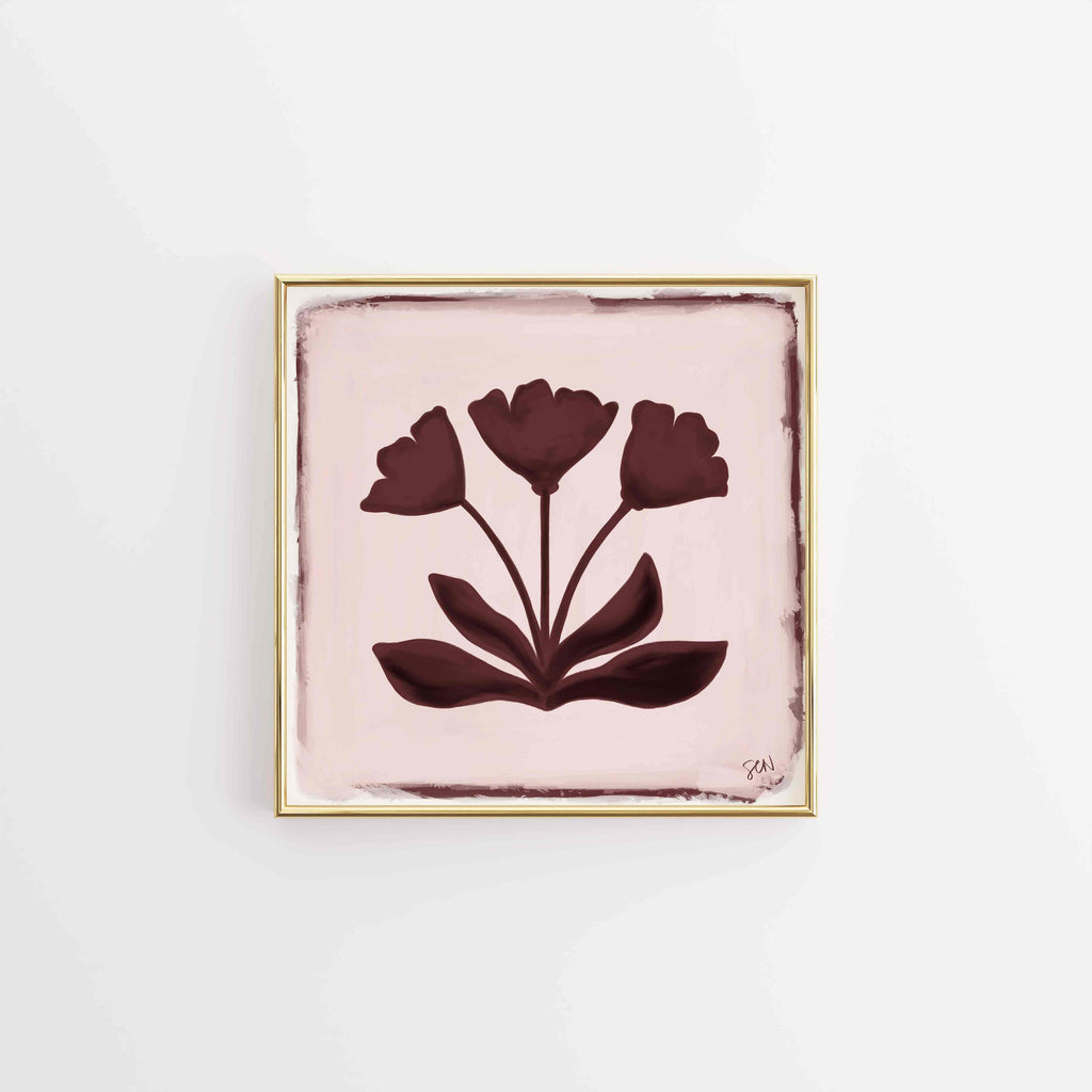 Southern Bloom Print - Plum Print Material Artisen Avenue 