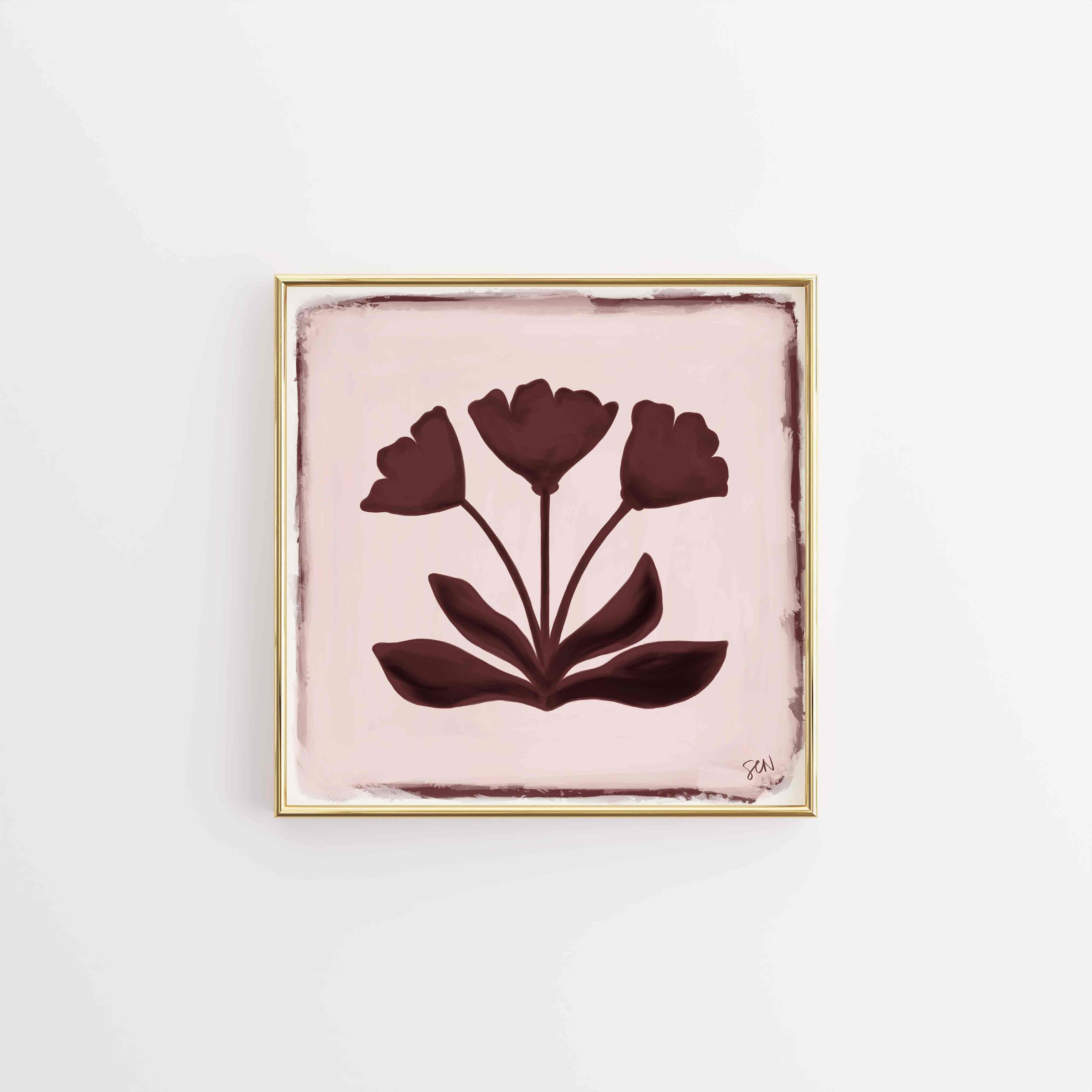 Southern Bloom Print - Plum Print Material Artisen Avenue 