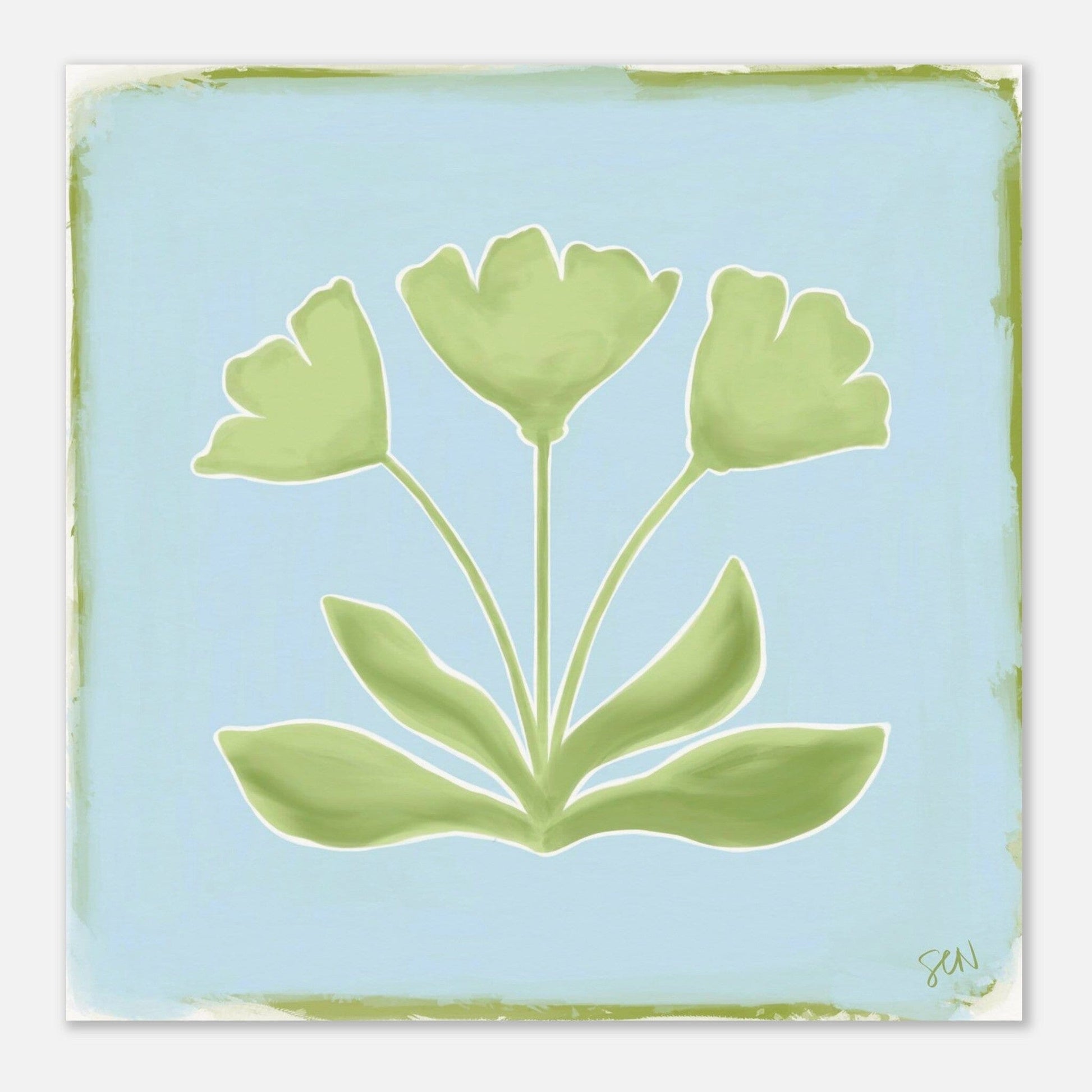 Southern Bloom - Sky Print Material Gelato 25x25 cm / 10x10″ 