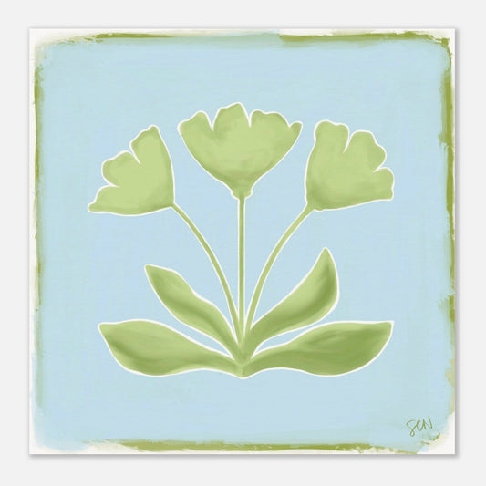 Southern Bloom - Sky Print Material Gelato 50x50 cm / 20x20″ 