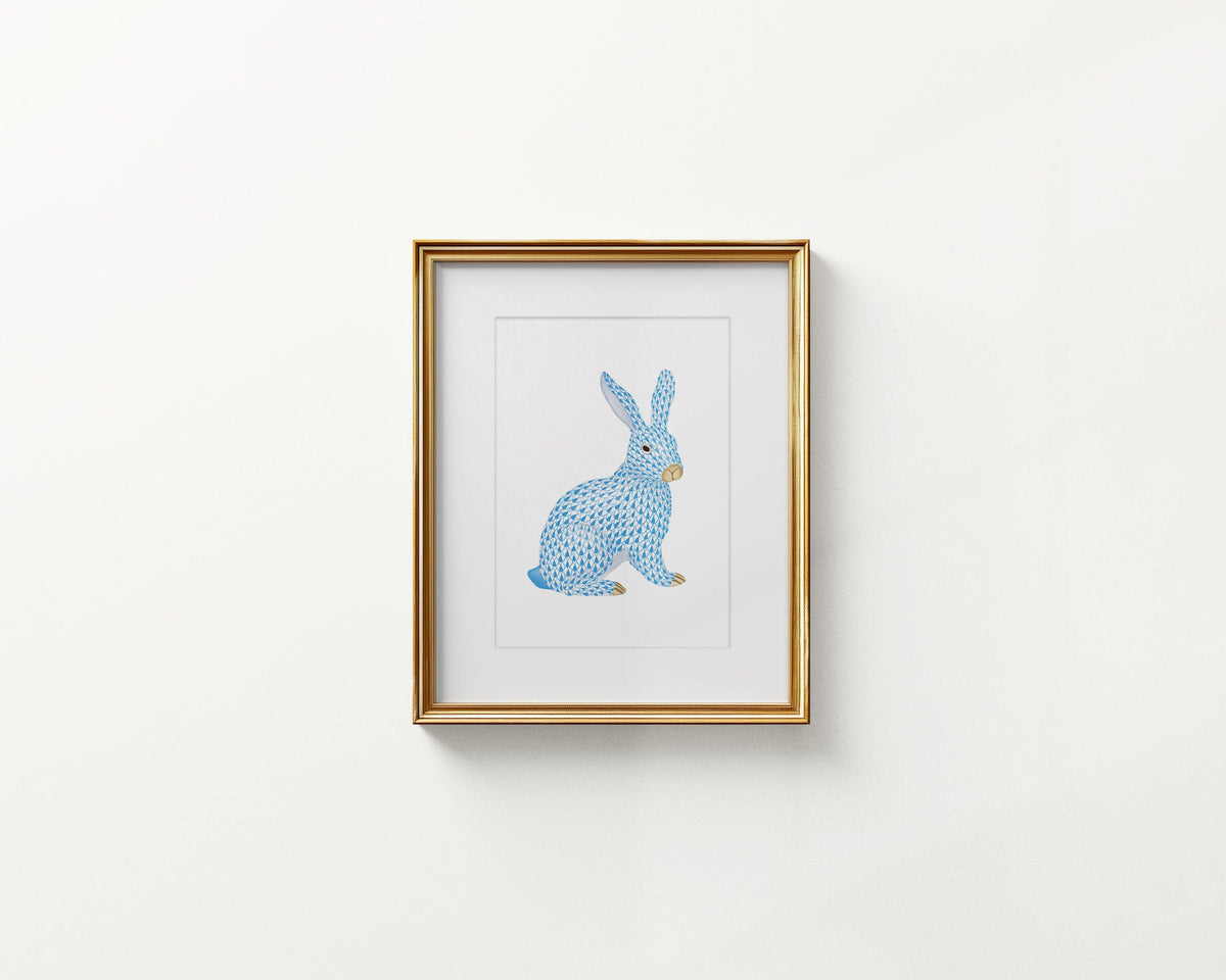 Texas Tiled Bunny - Blue Artisen Avenue 