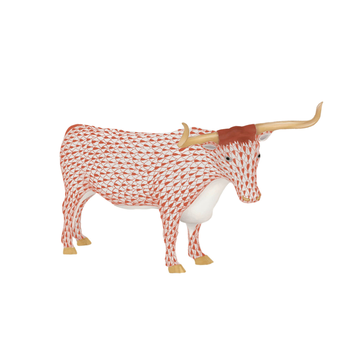 Texas Tiled Longhorn - Burnt Orange Artisen Avenue 