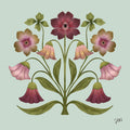 The Painted Garden Print No. I - Ash Grey Print Material Artisen Avenue 