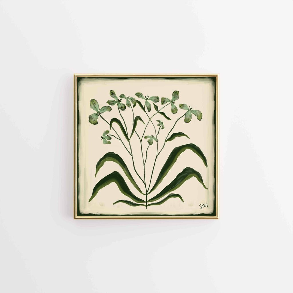 The Painted Garden Print No. II - Evergreen Print Material Artisen Avenue 
