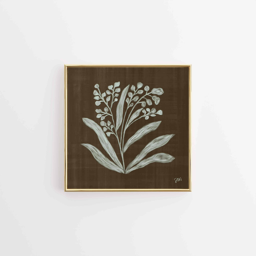 The Painted Garden Print No. III - Walnut Print Material Artisen Avenue 