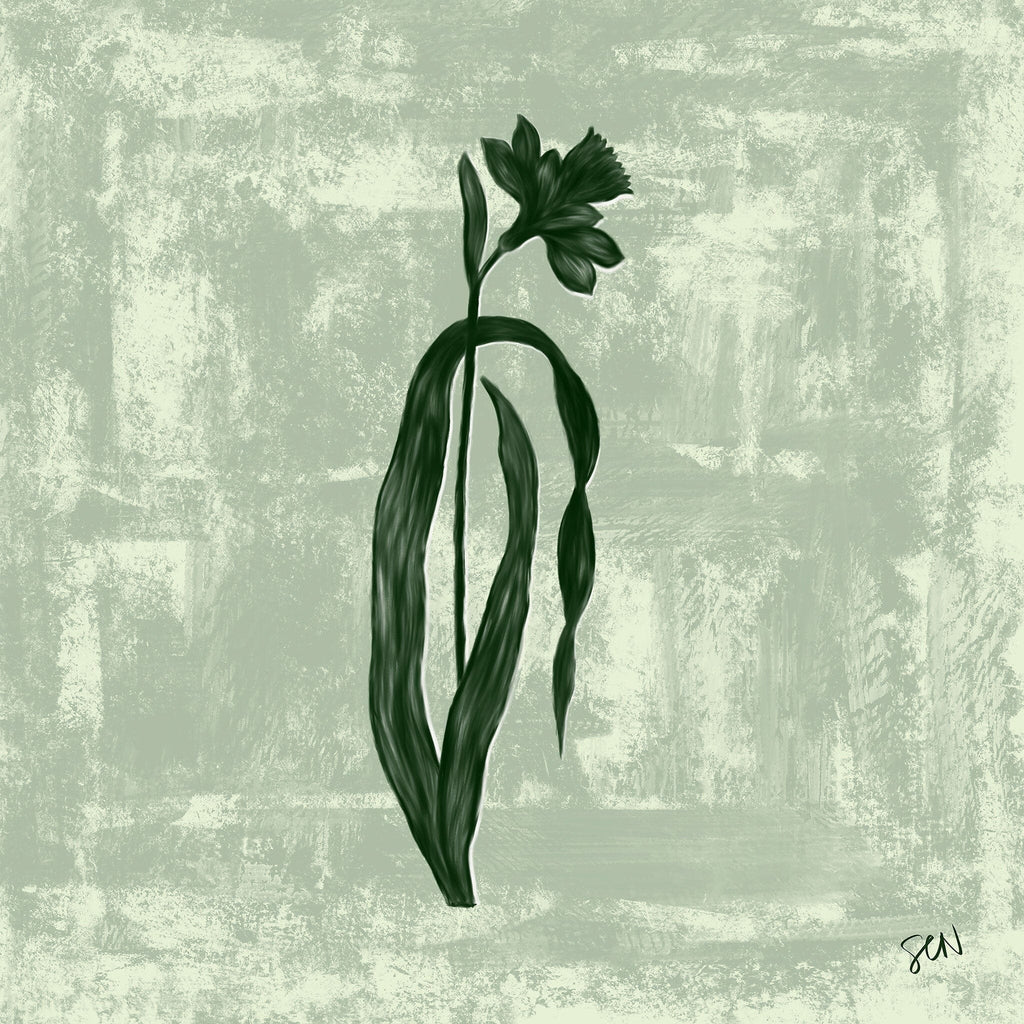 The Painted Garden Print No. IV - Ash Grey Print Material Artisen Avenue 