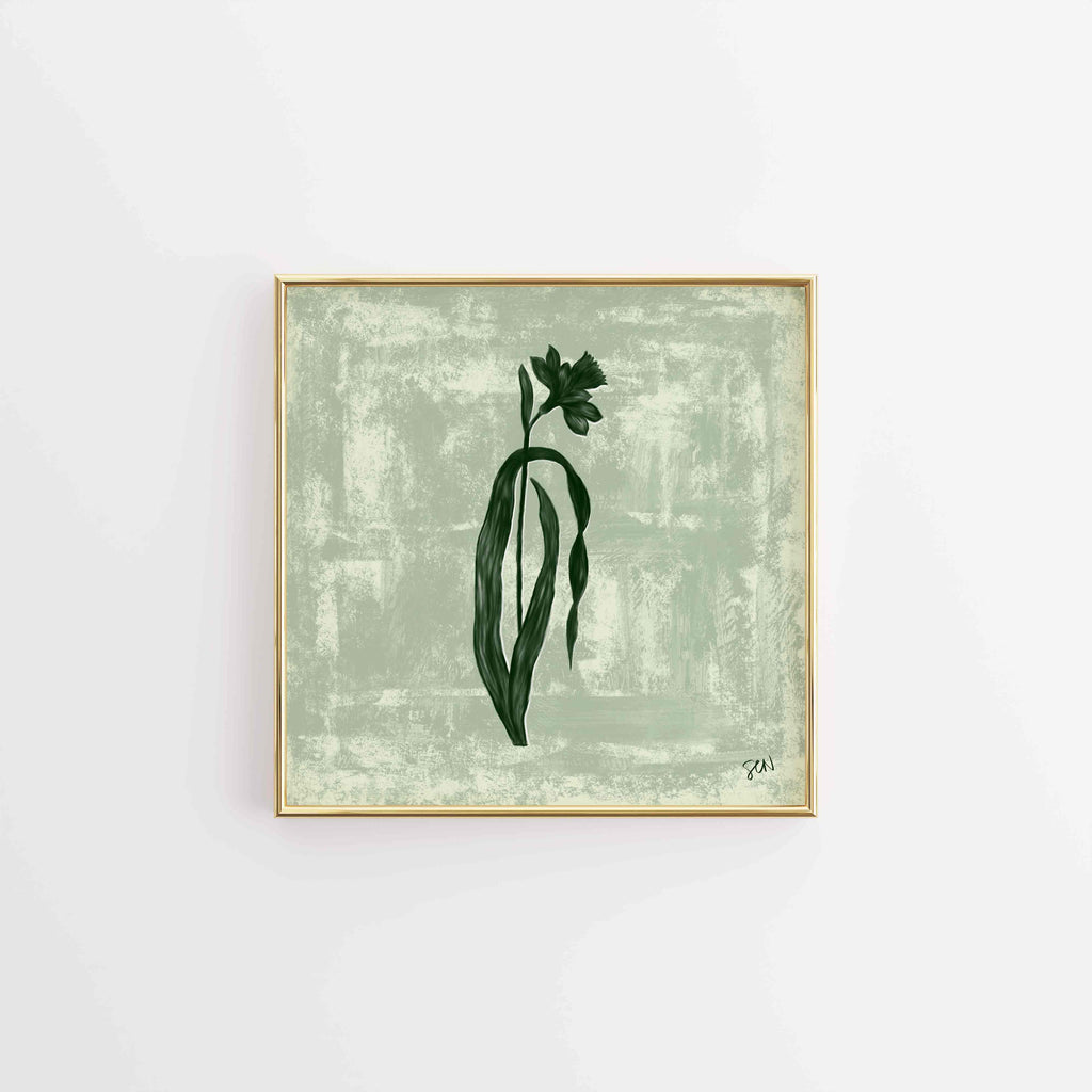 The Painted Garden Print No. IV - Ash Grey Print Material Artisen Avenue 