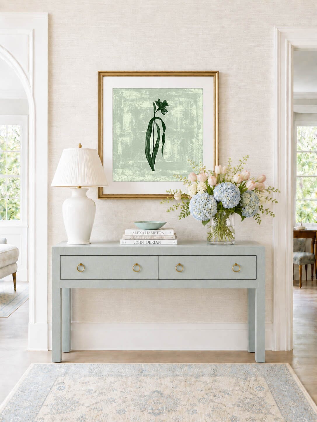 The Painted Garden Print No. IV - Ash Grey Print Material Artisen Avenue 