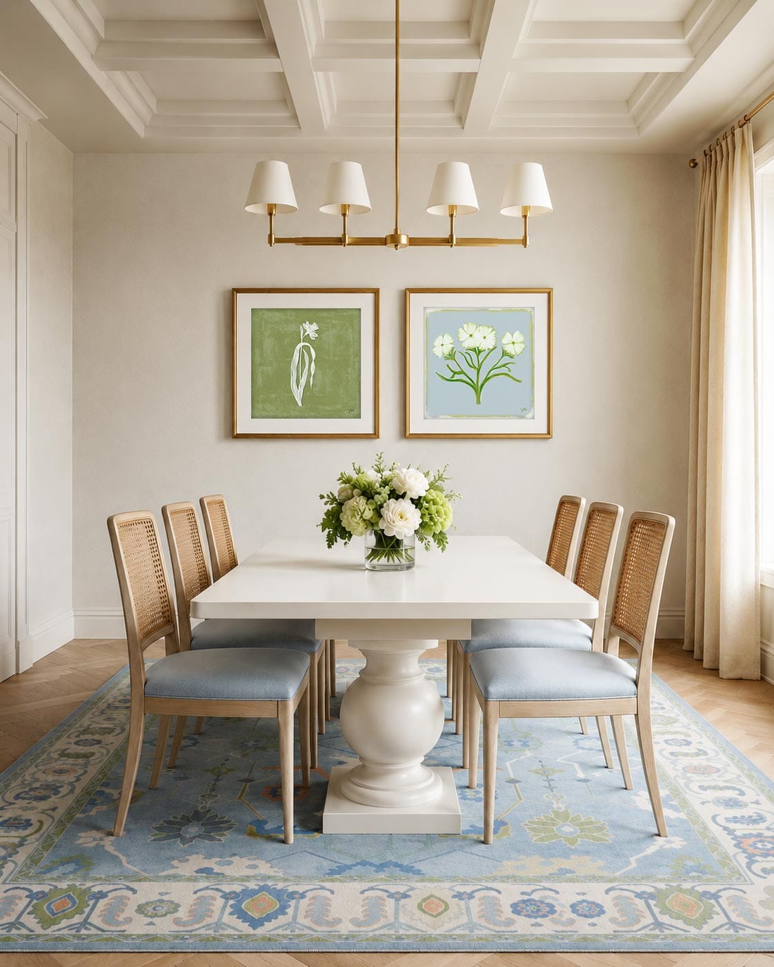 The Painted Garden Print No. IV - Palm Leaf Print Material Artisen Avenue 
