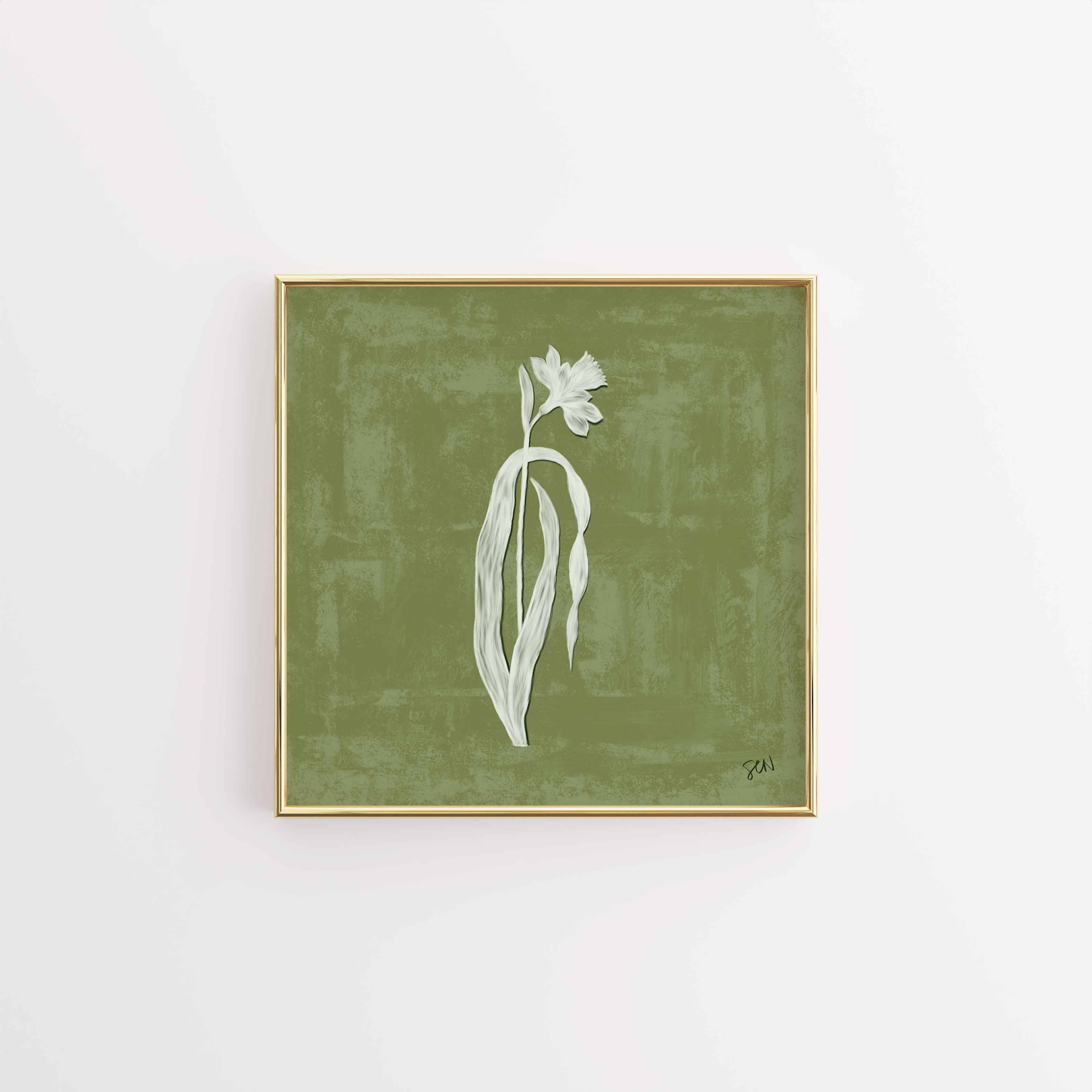 The Painted Garden Print No. IV - Palm Leaf Print Material Artisen Avenue 