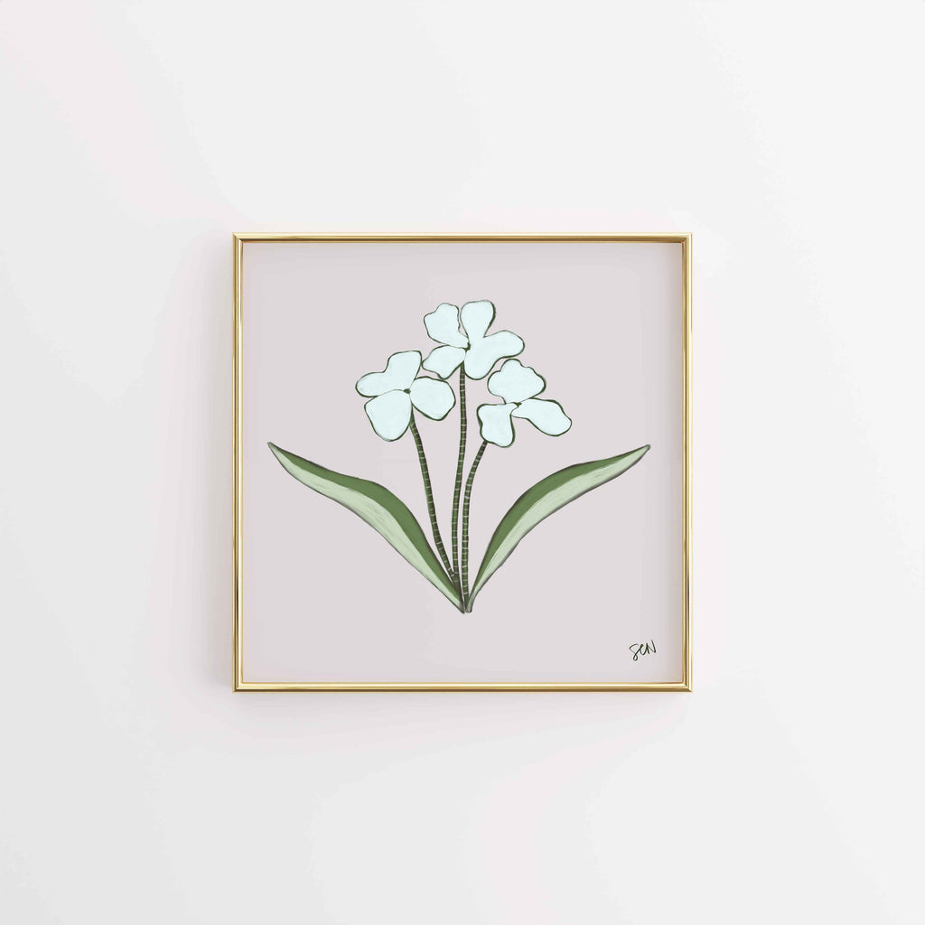 The Painted Garden Print No. V - Pearl Print Material Artisen Avenue 